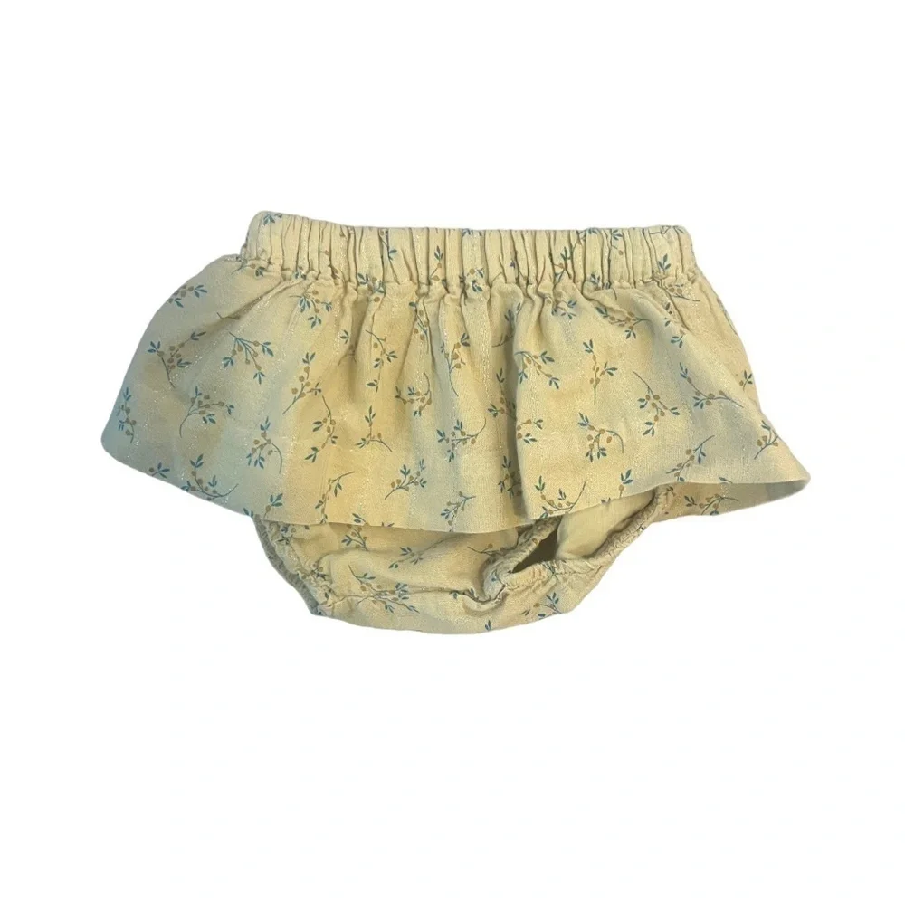BÚHO  Organic Cotton Bloomer Skirt | Yellow 9 Months